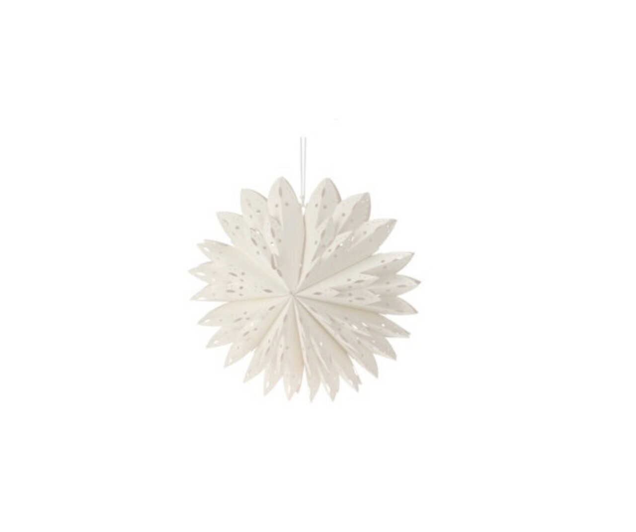 Decoratiune suspendabila Design C, 35x25.5x2 cm, hartie, alb - imagine 3